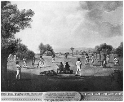 Ein Cricketspiel von George Morland