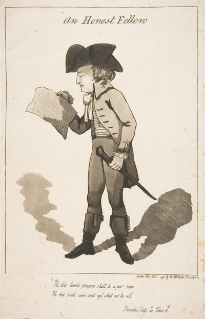 Ein ehrlicher Kerl, 1. Dezember 1790 von George Moutard Woodward
