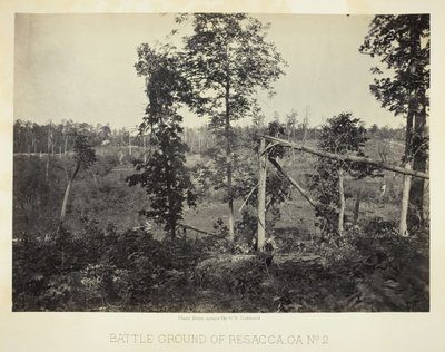 Schlachtfeld von Resacca, GA, Nr. 2, 1866 von George N. Barnard