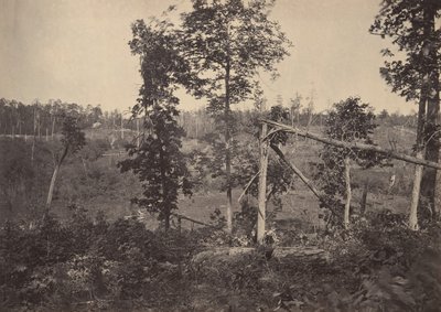 Schlachtfeld von Resacca, Georgia Nr. 2, 1860er Jahre von George N. Barnard