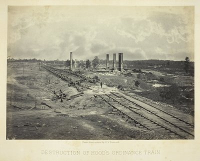 Zerstörung von Hoods Ordinanzzug von George N. Barnard