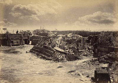 Innenansicht von Fort Sumter von George N. Barnard