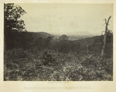 Mission Ridge, Schauplatz von Shermans Angriff von George N. Barnard