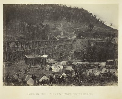 Pass im Waschbärgebirge, Whiteside Nr. 1 von George N. Barnard