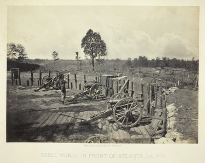Rebellenwerke vor Atlanta, GA, Nr. 2, 1864 von George N. Barnard