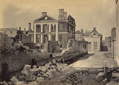Ruinen des Pinckney-Hauses, Charleston, South Carolina von George N. Barnard