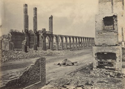 Ruinen des R.R. Depots, Charleston, South Carolina, 1860er Jahre von George N. Barnard