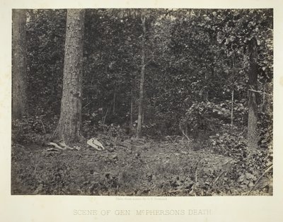 Szene vom Tod von General McPherson von George N. Barnard