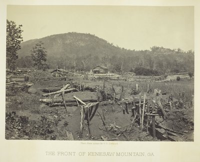 Die Front des Kenesaw Mountain, GA von George N. Barnard