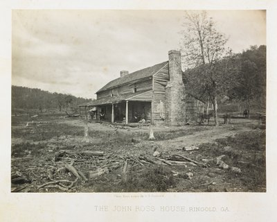 Das John-Ross-Haus, Ringold, Georgia von George N. Barnard