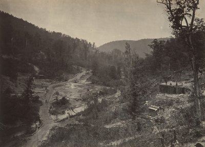 Whiteside-Tal unterhalb der Brücke von George N. Barnard