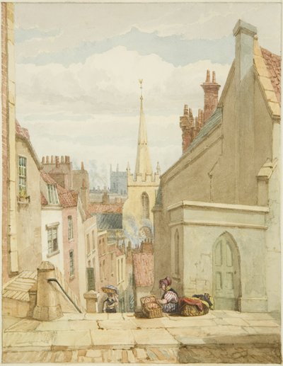 Queen Street [später Christmas Steps] von George Orleans Delamotte