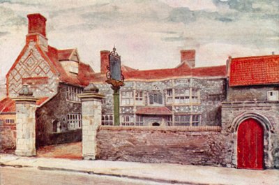 Bischofshalle (Farblithografie) von George Parsons Norman