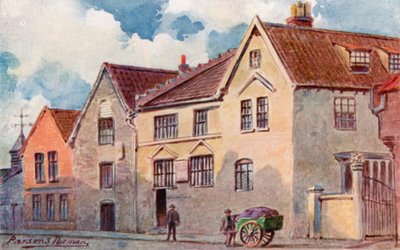 Das Alte Musikhaus, King Street (Farblithografie) von George Parsons Norman