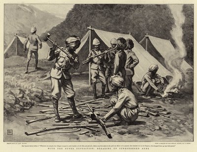 Mit der Buner-Expedition, Waffenübergabe von George Percy Jacomb Hood