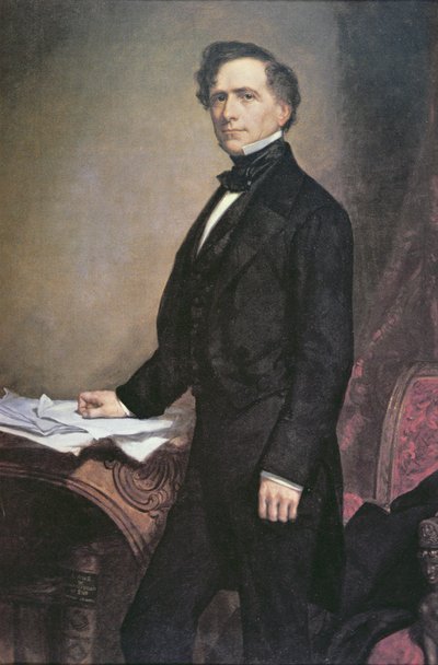 Franklin Pierce (1804-69) von George Peter Alexander (after) Healy