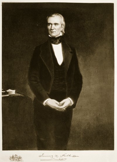 James K. Polk (1795-1849), 11. Präsident der Vereinigten Staaten von Amerika von George Peter Alexander Healy