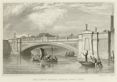 Die Königliche Brücke in Dublin von George Petrie