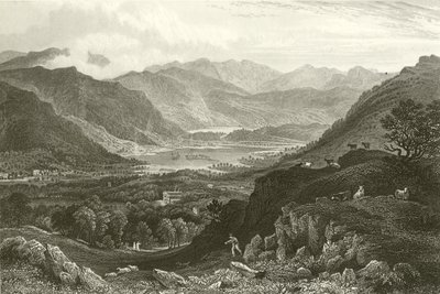 Rydal Water und Grassmere, vom Rydal Park, Westmorland von George Pickering