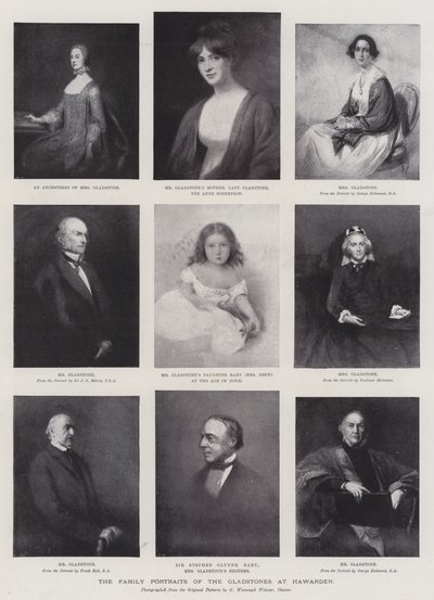 Die Familienporträts der Gladstones in Hawarden von George Richmond