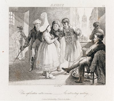 Interessantes Treffen - Bayeux, um 1821 von George Robert Lewis