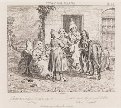 Wanderarbeiter, Vitry Sur Marne, c.1821 von George Robert Lewis