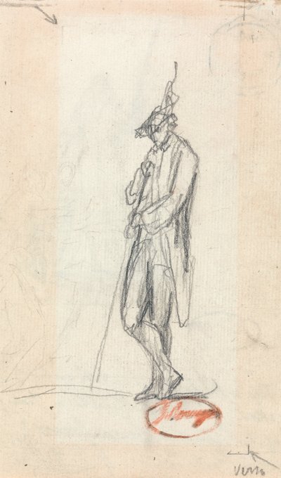 Eine stehende männliche Figur von George Romney
