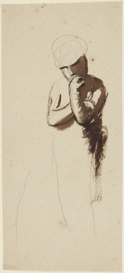 Kind mit Hand am Kinn von George Romney