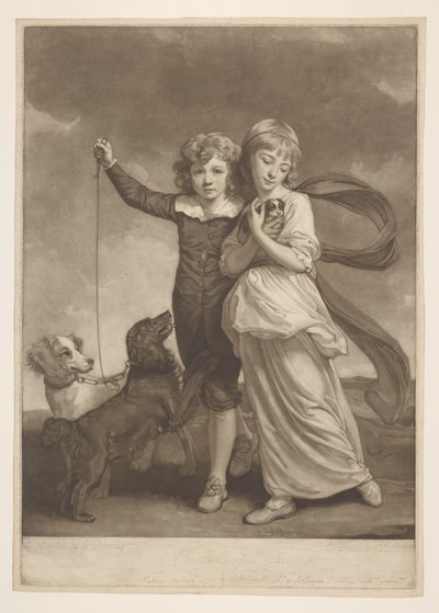Kinder von Herrn Clavering von George Romney