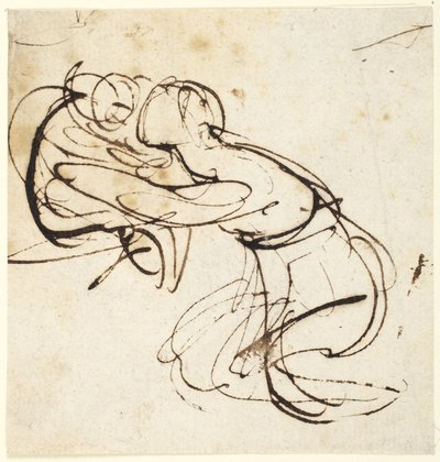 Weibliche Figur und Kind (Studie für den jungen Shakespeare?) von George Romney