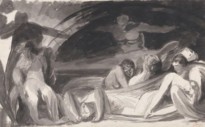 John Howard besucht ein Lazarett von George Romney