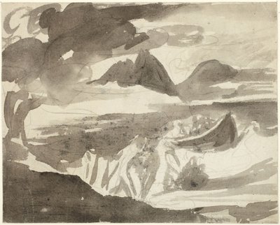 Lappländische Hexen, die einen Sturm heraufbeschwören von George Romney
