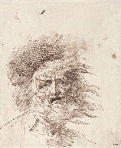 "Lear im Sturm," König Lear, Akt III, Szene II von George Romney