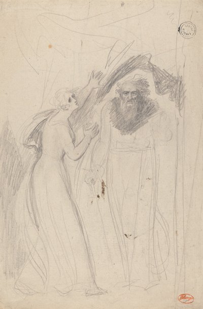 Prospero und Miranda von George Romney