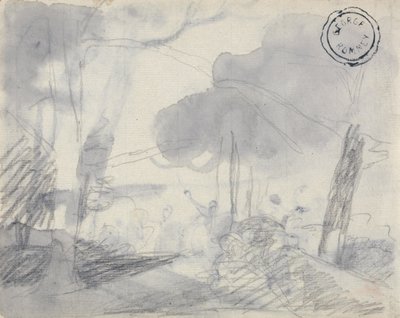 Skizze von Bäumen von George Romney