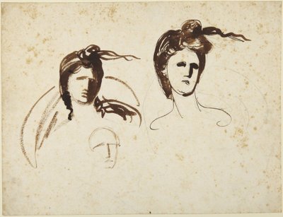 Studien eines Frauenkopfes von George Romney
