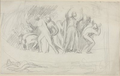 Studie für "Die Sintflut" von George Romney