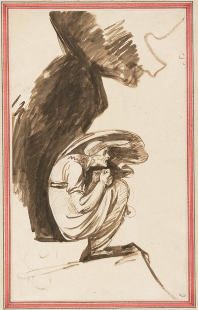 Studie für Die Lappland-Hexe von George Romney
