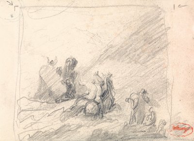 Wolgemuth rettet die Schiffbrüchigen am Kap der Guten Hoffnung von George Romney