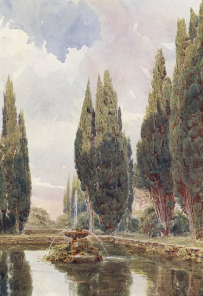 Italienische Gärten: Il Laghetto, Villa Falconieri von George Samuel Elgood