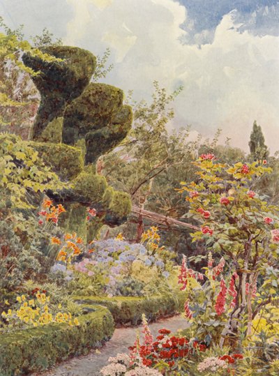 Italienische Gärten: La Badia, Der Klostergarten von George Samuel Elgood