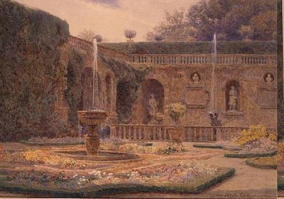 Der Garten der Villa Cigogna Mozzoni von George Samuel Elgood