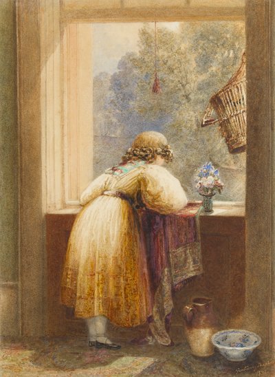 Blick aus einem oberen Fenster, 1832 von George Shepherd