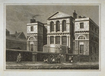 Ansicht des Sessions House, Old Bailey, 1812 von George Shepherd