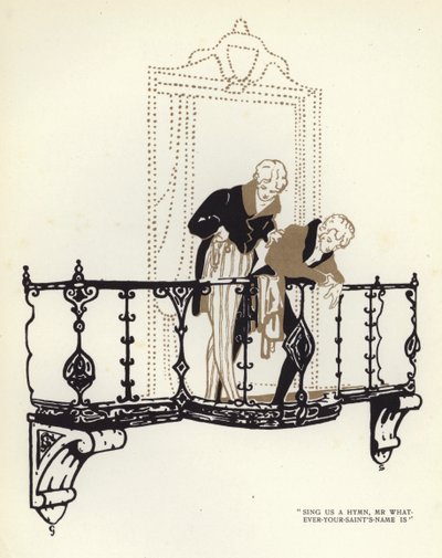 Illustration für Der glückliche Heuchler von Max Beerbohm von George Sheringham