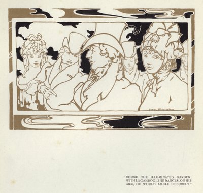 Illustration für Der glückliche Heuchler von Max Beerbohm von George Sheringham