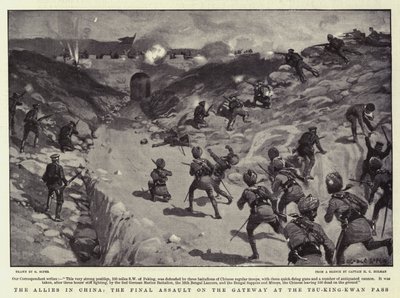 Die Alliierten in China, der letzte Angriff auf das Tor am Tsu-King-Kwan-Pass von George Soper