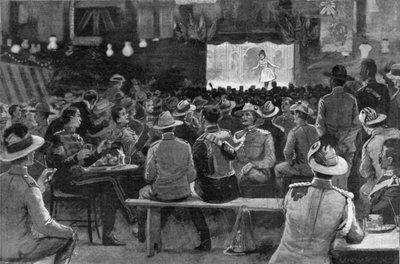 Die Unterhaltung der Kolonialen durch die Royal Horse Guards in den Albany Street Barracks, Illustration aus 