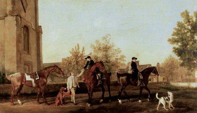 Die Jäger verlassen Southill von George Stubbs