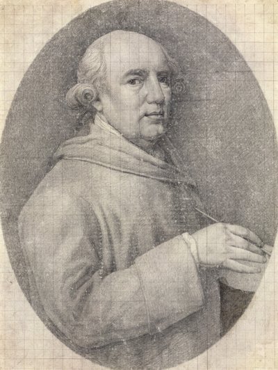 Studie für ein Selbstporträt in Emaille von George Stubbs